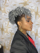 Poff Afro grisalho sintético co cor 01/90%