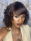 Wig cabelo humano Ester 30cm cor 4
