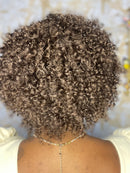 Wig Lorena - Afro Curto em Cabelo Humano (Cor 4) Beleza negra cabelo cacheado