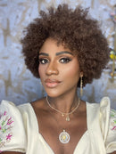 Wig afro,  Linda Cabelo Humano  4C, Wig Curta, Beleza Afro, Cabelo cacheado