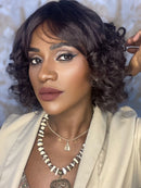 Wig cabelo humano Ester 30cm cor 4