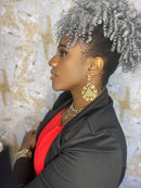 Poff Afro grisalho sintético co cor 01/90%