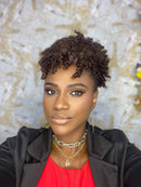 Puf Afro com franja sintético cor 4