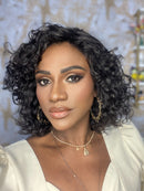 Peruca wigs cabelo humano encaracolado 35cm cor1 o nome dela é Thais