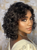 Peruca wigs cabelo humano encaracolado 35cm cor1 o nome dela é Thais