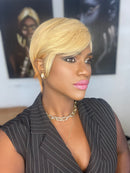 Peruca Curta Pixie  Cabelo Humano