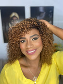 Peruca Eloa cacheada 40cm Cor T4/27 