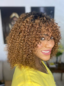 Peruca Eloa cacheada 40cm Cor T4/27 