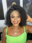 Peruca Lace front 13x4,  cacheado 30cm