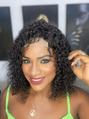 Lace front 4x4 COR 1 Cacheada 30CM