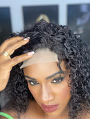 Lace front 4x4 COR 1 Cacheada 30CM