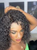 Lace front 4x4 COR 1 Cacheada 30CM